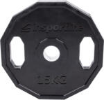 inSPORTline Gumírozott olimpiai súlyzótárcsa inSPORTline Ruberton 15 kg 50 mm (15899) Súlytárcsa