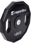 inSPORTline Gumírozott súlyzótárcsa inSPORTline Ruberton 15 kg 30 mm (15892) Súlytárcsa