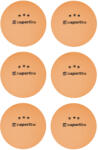 inSPORTline Pingponglabdák inSPORTline Elisenda S3 6 db narancssárga (21568)