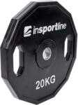 inSPORTline Gumírozott súlyzótárcsa inSPORTline Ruberton 20 kg 30 mm (15893) - insportline Súlytárcsa
