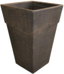 iGarden Ghiveci PE modern, patrat, imitatie ceramica, model QUADRO M