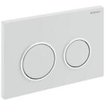 Geberit Omega20 Nyomólap 115.085. KJ. 1 beépíthető WC tartályhoz műanyag, fehér/fényes króm/fehér (115.085.KJ.1)