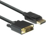 Act Connectivity DisplayPort DVI-A Átalakító Fekete 1.8m AC7505 (AC7505)