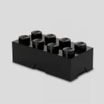 LEGO® Uzsonnás doboz 8-as lego kocka formájú fekete