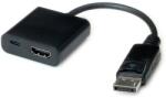 Valueline HDMI DisplayPort 1.2/1.2a Átalakító Fekete 15cm 12.99. 3145-10 (12.99.3145-10)