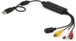 StarTech USB S-Video + RCA Átalakító Fekete 26cm SVID2USB232 (SVID2USB232)