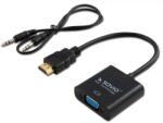 SAVIO HDMI VGA/D-Sub Átalakító Fekete 10cm CL-23 (CL-23)