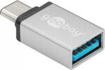Goobay USB 3.0 Type C USB 3.0 Átalakító Ezüst 3cm 56620 (56620)