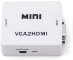 SAVIO VGA/D-Sub + Jack HDMI Átalakító Fehér 3cm CL-110 (CL-110)