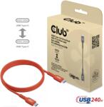 Club 3D USB 2.0 Type C Összekötő Piros 1m CAC-1511 (CAC-1511)