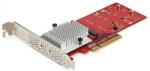 StarTech Dual M. 2 PCIe SSD Adapter Card - x8 / x16 Dual NVMe or AHCI M. 2 SSD to PCI Express 3.0 - M. 2 NGFF PCIe (M-Key) Compatible (PEX8M2E2)