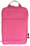 Pigna Ghiozdan laptop cu usb PIGNA, 2 fermoare, pink it (TZRS2242MV)