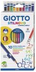 GIOTTO Színes ceruza GIOTTO hegyezővel, radírral 10 db/készlet