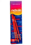 Nebulo Színes ceruza NEBULO háromszögletű piros - rovidaruhaz