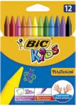 BIC Zsírkréta BIC KIDS PlastiDecor kerek hegyezett 12 színű