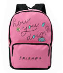 Pigna Ghiozdan gimnaziu PIGNA, 2 fermoare, Roz, motiv Teens Friends (FNRS2323-2)