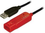 Lindy USB Hosszabbító Fekete 8m 42780 (42780)