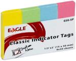 EAGLE Oldaljelölő EAGLE 652-5P papír pasztell vegyes szín 4x25 lap - rovidaruhaz