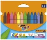 BIC Zsírkréta BIC KIDS PlastiDecor háromszögletű hegyezett 12 színű - rovidaruhaz