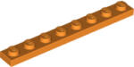 LEGO® 3460c4 - LEGO narancssárga lap 1 x 8 méretű (3460c4)