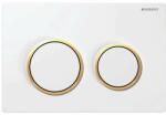 Geberit Clapeta de actionare Geberit Omega20 alb/inele aurii (115.085.KK.1)