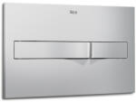 Roca PL2 DUAL matt króm nyomólap, kettős öblítésű A890096002 KIFUTÓ TERMÉK (A890096002)