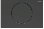 Geberit Sigma10 működtetőlap, öblítés-stop működtetésű, easy-to-clean, matt fekete/fekete 115.758. 16.5 (115.758.16.5) - szaniteronline