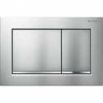 Geberit Omega30 nyomólap két öblítéshez EasytoClean bevonat, Design csíkok, matt króm 115.080. JQ. 1 (115.080.JQ.1) - szaniteronline