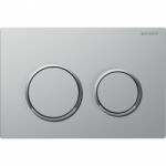 Geberit Omega20 nyomólap két öblítéshez EasytoClean bevonat, Design csíkok, matt króm 115.085. JQ. 1 (115.085.JQ.1)