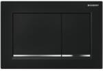 Geberit Sigma30 115.883. KM. 1 fekete króm fekete WC tartály nyomólap ÚJ DESIGN! ! !