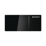 Geberit Omega70 115084SJ1 Kétmennyiséges, Fekete üveg Wc nyomólap, öblítés távvezérlő, Omega tartályhoz, gipszkartonba építhető 115.084. SJ. 1