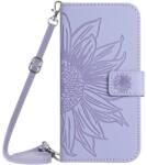  ART SUN FLOWER Husă portofel cu curea Oppo Reno10 5G / Reno10 Pro 5G violet