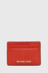 MICHAEL Michael Kors bőr kártya tok bordó - piros Univerzális méret