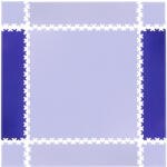 inSPORTline Puzzle fitness szőnyeg összekötő elem Simple 2db kék (23059-3)