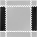 inSPORTline Puzzle fitness szőnyeg összekötő elem Simple 2db fekete (23059-1)