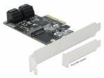 Delock 4 SATA port és 1 M. 2 B kulcsos csatlakozó PCI Express x4 Kártya - alacsony profilú formaténye (90396) - dstore