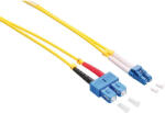 LogiLink Fiber duplex patch kábel, OS2, 9/125 , LC-SC, sárga, 3 m (FP0LS03)