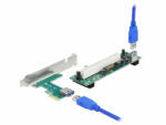 Delock PCI Express Riser kártya x1 - 1 x PCI 32 Bit bővítőhely, 60 cm-es -kábellel (90065) - dstore