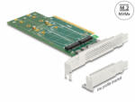 Delock PCI Express 4.0 x16 kártya - 4 x belső NVMe M. 2 Key M 110 mm - elágazás - alacsony profilú formatényező (90090) - dstore