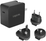 LogiLink USB utazási töltő, GaN, 1 port, USB-CF, 65 W, PD-vel (PA0302)