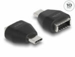 Delock Adapter USB Type-C apa - USB 3.2 kulcs A anya fekete (66058)