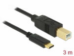 Delock USB 2.0 kábel Type-C a B-típusú 3 m (83666) - dstore