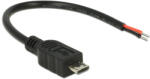 Delock kábel USB 2.0 Micro-B apa > 2 x nyitott vezetékű 10 cm Raspberry Pi (82697)