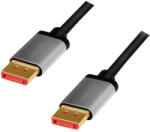 LogiLink DisplayPort kábel, DP/M-DP/M, 8K/60 Hz, alu, 1 m (CDA0104)