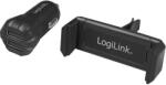 LogiLink USB autós töltő + mobiltartó (PA0203) - dstore