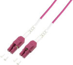 LogiLink Fiber duplex patch kábel, OM4, 50/125 , Uniboot LC-LC, lila, 2 m (FP4UB02)