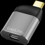 LogiLink USB 3.2 Gen2 Type-C adapter, USB-C/M to mDP/F, 8K, alu, fekete/szürke (CUA0205)