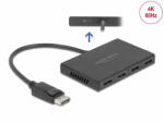 Delock DisplayPort 1.4-es elosztó 1 x DisplayPort-bemenet > 4 x DisplayPort-kimenet (87794) - dstore