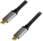LogiLink USB 3.2 Gen2 Type-C kábel, C/M-C/M, PD, AV, alu, 1 m (CUA0107)