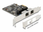 Delock PCI Express x1 kártya - 2 x RJ45 Gigabit LAN (88615) - dstore